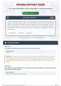 Nevada Notary Exam 70&plus; &lpar;Latest 2026 Edition&rpar; 100&percnt; Verified Q&A &plus; Answer Key Solutions