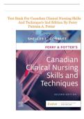 TEST BANK FOR Perry & Potter's Canadian Clinical Nursing Skills and Techniques&comma; 2nd Edition by Shelley Cobbett ISBN&colon;9780323827447 COMPLETE GUIDE ALL CHAPTERS COVERED 100&percnt; VERIFIED A&plus; GRADE ASSURED&excl;&excl;&excl;&excl;&excl;&excl;NEW LATEST UPDATE&excl;&excl;&excl;&excl;&excl;