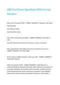 DSP Final Exam Questions With Correct Answers