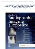 FULL TEST BANK FOR FAUBER'S RADIOGRAPHIC IMAGING AND EXPOSURE 7TH EDITION BY TERRI L&period; FAUBER &vert;COMPLETE VERIFIED CHAPTERS 1-10&vert; GUARANTEED PASS QUESTIONS & 100&percnt; VERIFIED ANSWERS&minus;updated chapters