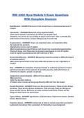 RMI 2302 Nyce Module 6 Exam Questions With Complete Answers