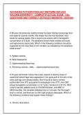 ADVANCED PATHOPHYSIOLOGY MIDTERM NUR 6501  WALDEN UNIVERSITY &sol; COMPLETE ACTUAL EXAM &sol; 150&plus;  QUESTIONS AND CORRECT DETAILED ANSWERS &sol; 2025&sol;202 