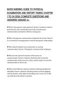 BATES NURSING GUIDE TO PHYSICAL  EXAMINATION AND HISTORY TAKING CHAPTER  1 TO 24 2026 COMPLETE QUESTIONS AND  ANSWERS GRADED A&plus;