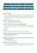 BBK99E1 PRACTICAL SHEET THE OPEN UNIVERSITY ACTUAL EXAM PAPER 2026 QUESTIONS WITH ANSWERS GRADED A&plus;