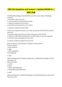 CDM Test Questions and answers &vert; Updated RATED A&plus; &vert; NEW 2026