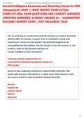 Counterintelligence Awareness and Reporting Course for DOD  &lpar;Assessment&rpar; EXAM &vert;&vert; MOST RECENT EXAM ACTUAL  COMPLETE REAL EXAM QUESTIONS AND CORRECT ANSWERS  &lpar;VERIFIED ANSWERS&rpar; ALREADY GRADED A&plus; &vert; GUARANTEED  SUCCESS&excl;&excl; NEWEST EXAM &vert; JUST RELEASED&excl;&excl; 2026 