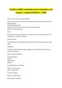 Auxiliary Flotilla Leadership Course&vert; Questions and answers &vert; Updated RATED A&plus; &vert; 2026