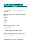 BC-ADM ACTUAL TEST PAPER 2026  QUESTIONS WITH SOLUTIONS GRADED A&plus; 