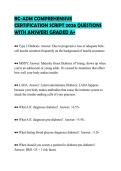 BC-ADM COMPREHENSIVE  CERTIFICATION SCRIPT 2026 QUESTIONS  WITH ANSWERS GRADED A&plus; 