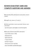 BCH5413 EXAM STUDY GUIDE 2026  COMPLETE QUESTIONS AND ANSWERS