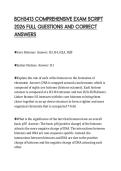 BCH5413 COMPREHENSIVE EXAM SCRIPT  2026 FULL QUESTIONS AND CORRECT  ANSWERS