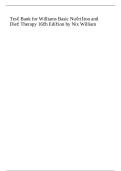 Test Bank &mdash; Williams&rsquo; Basic Nutrition & Diet Therapy &vert; Nix &vert; 16th Edition &vert; Complete All Chapters &vert; Verified Questions & Answers