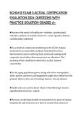 BCH5413 EXAM 3 ACTUAL CERTIFICATION  EVALUATION 2026 QUESTIONS WITH  PRACTICE SOLUTION GRADED A&plus; 