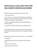 BCH5413 EXAM 3 ACTUAL FINAL STUDY PAPER  2026 COMPLETE QUESTIONS AND ANSWERS 