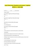 Level 3 Electronics&vert; Questions and answers &vert; Updated RATED A&plus; &vert; NEW 2026 