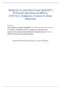 Medical Law & Ethics Exam 2026&sol;2027