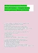 ATI RN Comprehensive Predictor 2023 with Solution &ndash; Complete Nursing Review Questions Updated 2025&sol;2026