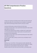 ATI RN Comprehensive Practice Questions