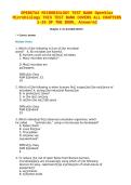 Test Bank &mdash; OpenStax Microbiology &vert; Complete Chapters 1&ndash;26 &vert; Verified Questions & Answers &vert; Full Coverage