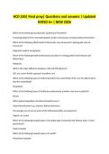 HCD 330&vert; Final prep&vert; Questions and answers &vert; Updated RATED A&plus; &vert; NEW 2026