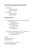 French Grammar- Comparatives and Superlatives &lpar;A Level&rpar;