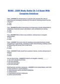 BUSG - 2309 Study Guide Ch 1-4 Exam With Complete Solutions