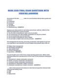 BUSG 2309 FINAL EXAM QUESTIONS WITH VERIFIED ANSWERS