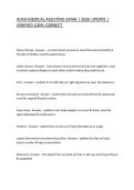HOSA MEDICAL ASSISTING EXAM &vert; 2026 UPDATE &vert; VERIFIED 100&percnt; CORRECT&period;