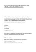 BCPS PRACTICE QUESTIONS AND ANSWERS &vert; 2026 UPDATE &vert; WITH COMPLETE SOLUTION&period;