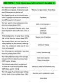 MED SURG 1 Test Questions with Answers Graded A&plus;