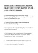 BIO 150 EXAM 1 UTK MAMANTOV 2026 FINAL  REVIEW PACK COMPLETE QUESTION SET AND  CORE CONCEPT SUMMARY