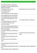 Medication Administration NCLEX Questions and Answers Graded A&plus;