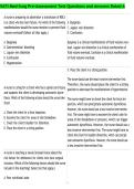 VATI Med-Surg Pre-Assessment Test Questions and Answers Rated A