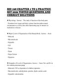 BIO 168 CHAPTER 1 TO 3 PRACTICE  SET 2026 TESTED QUESTIONS AND  CORRECT SOLUTIONS