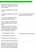 Maternity Nursing NCLEX Test Questions with Answers Graded A&plus;