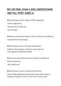 BIO 250 FINAL EXAM 4 2026 QUESTION BANK  AND FULL STUDY GUIDE A&plus;