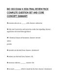 BIO 305 EXAM 4 2026 FINAL REVIEW PACK  COMPLETE QUESTION SET AND CORE  CONCEPT SUMMARY