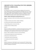 CrossFit Level 1 Trainer Certification Exam &ndash; CrossFit&comma; Inc&period; &vert; Questions and Verified Answers Study Guide &lpar;Graded A&rpar;