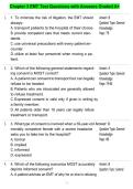 Chapter 3 EMT Test Questions with Answers Graded A&plus;