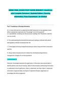 NR599 FINAL EXAM STUDY GUIDE 2026&sol;2027 &vert; Questions with Complete Solutions &vert; Updated Edition &vert; Nursing Informatics &vert; Pass Guaranteed - A&plus; Graded