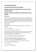 NCCAOM Biomedicine Module Examination &ndash; National Certification Commission for Acupuncture and Oriental Medicine &vert; 2026 Questions and Verified Answers Comprehensive Review