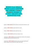 BIOS251-Exam 3&lpar;Week 6-Skeletal System&rpar; QUESTIONS AND VERIFIED CORRECT ANSWERS GRADED A&plus; -LATEST 2026-2027- 100- GUARANTEED PASS&period;docx