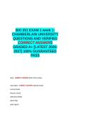  BIOS 251 Midterm QUESTIONS &semi;BIOS251-Exam 3&lpar;Week 6-Skeletal System&rpar; &semi;CSN Bio 251 Exam &semi;BIO 251 EXAM 1 week 1- CHAMBERLAIN UNIVERSITY QUESTIONS AND VERIFIED CORRECT ANSWERS GRADED A&plus; -LATEST 2026-2027- 100- GUARANTEED PASS&period;docx