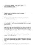 AST1002 EXAM 2 UF - 129 QUESTIONS WITH COMPLETE SOLUTION&period;
