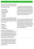NCLEX 2026 Practice Questions with Answers Graded A