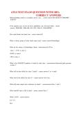 ATLS Test Exam Questions with 100&percnt; Correct Answers 2025&ndash;2026 &vert; Advanced Trauma Life Support Mock Exam &vert; Verified Q&A Study Guide