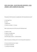 NFPA 1002 AS&E - QUESTIONS AND ANSWERS &vert; 2026 UPDATE &vert; WITH COMPLETE SOLUTION&period;