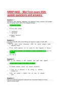NRNP 6665 &ndash; Mid Term exam 2026   update questions and answers 