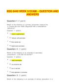 NSG 6440 WEEK 9 EXAM &ndash; QUESTION AND   ANSWERS 
