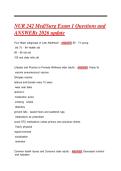 NUR 242 Med&sol;Surg Exam 1 Questions and  ANSWERs 2026 update